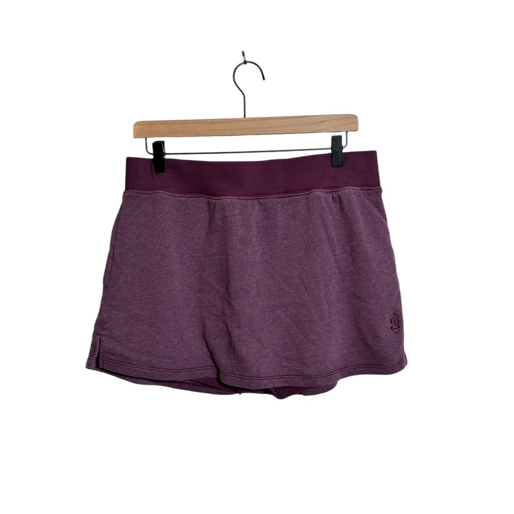Free People FP Movement Purple Heathered Skort Sweatshorts Athleisure SZ XL NWOT
